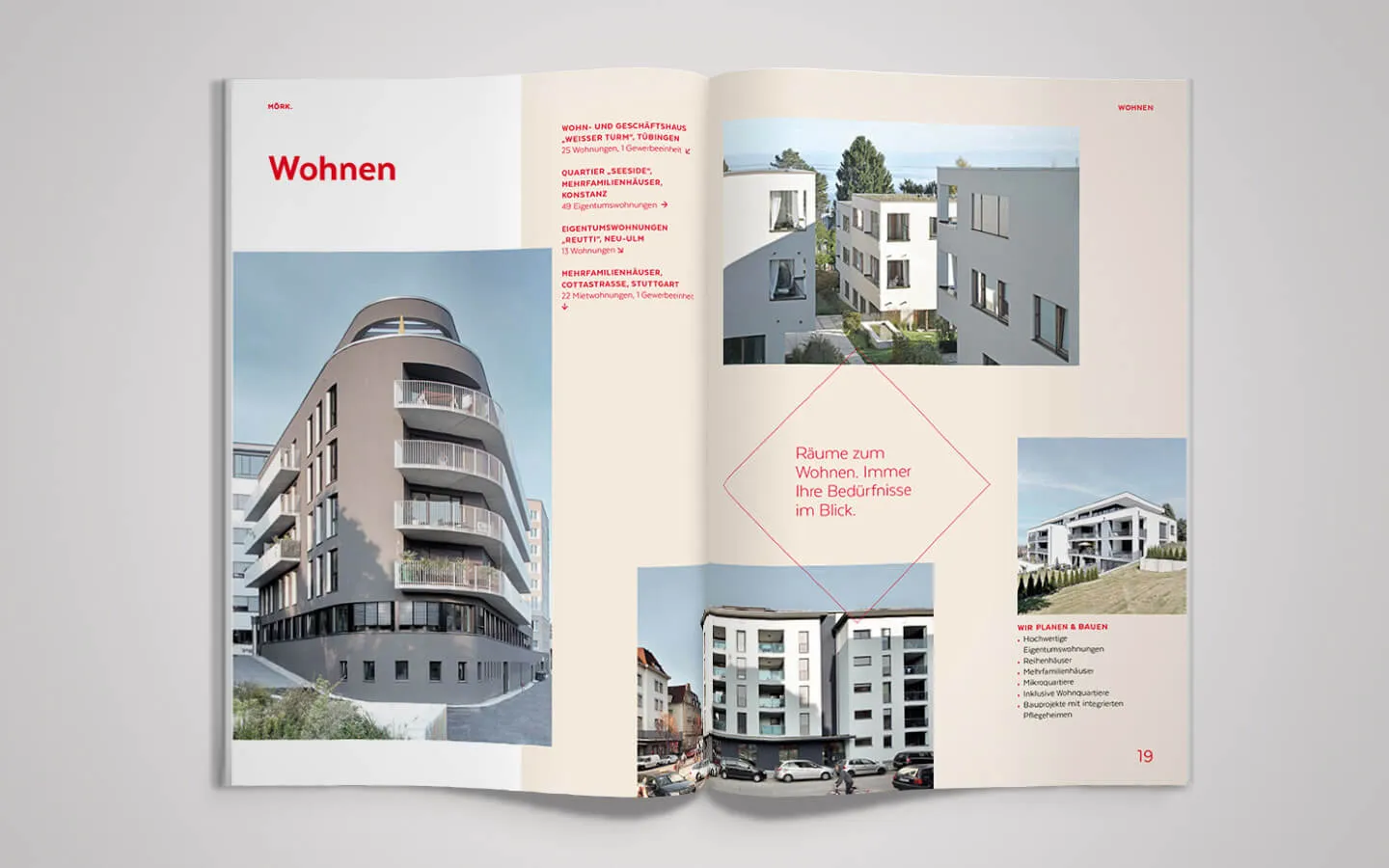 Editorial Design – Innenseite der Unternehmensbroschüre