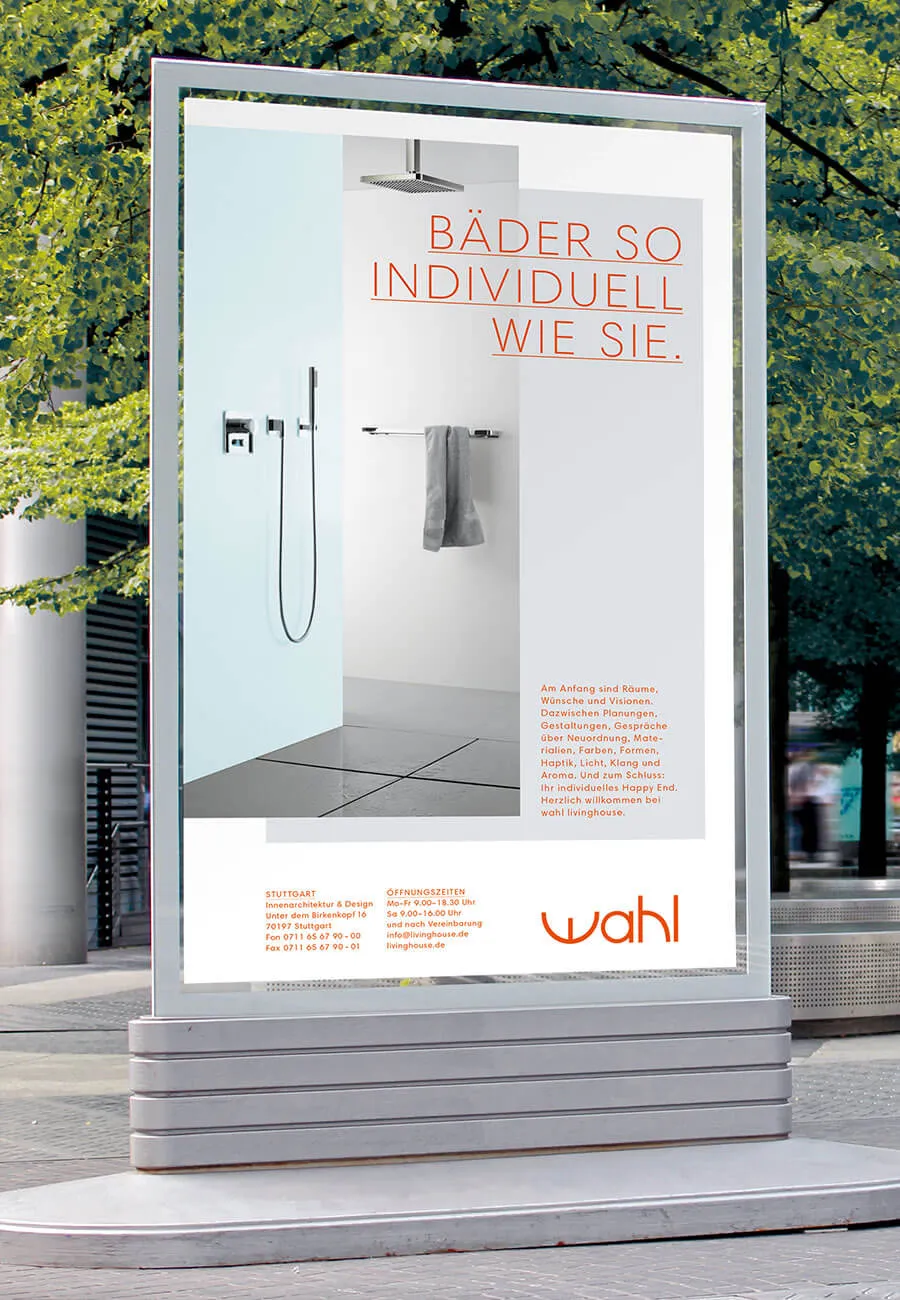 Case Sanitaer Wahl Outdoor Plakat