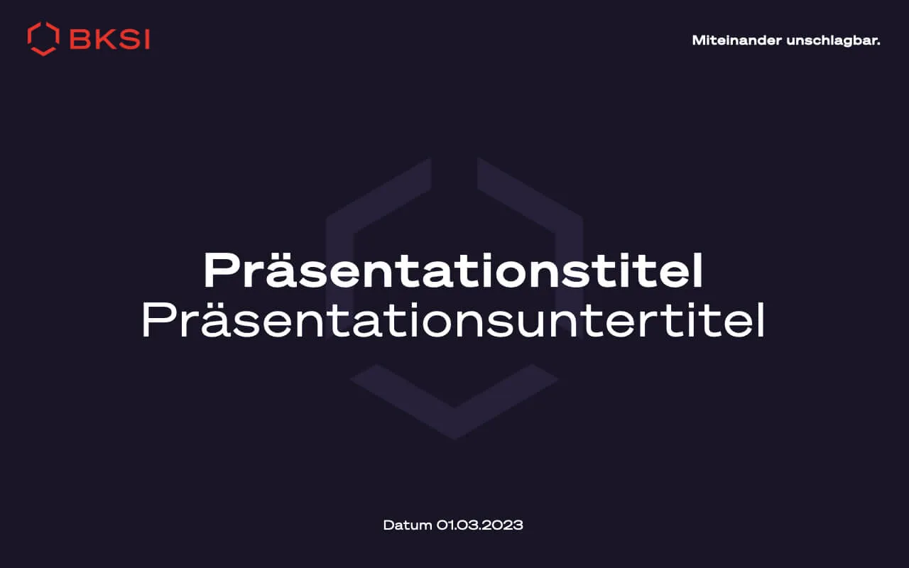 Slide aus von LOUP gestalteter Powerpoint Präsentation