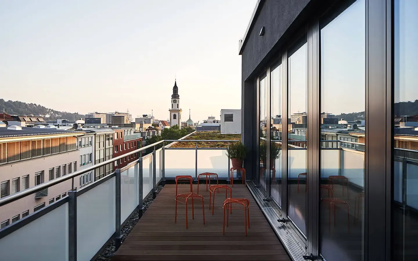 Dachterrasse LOUP Werbeagentur Office Stuttgart